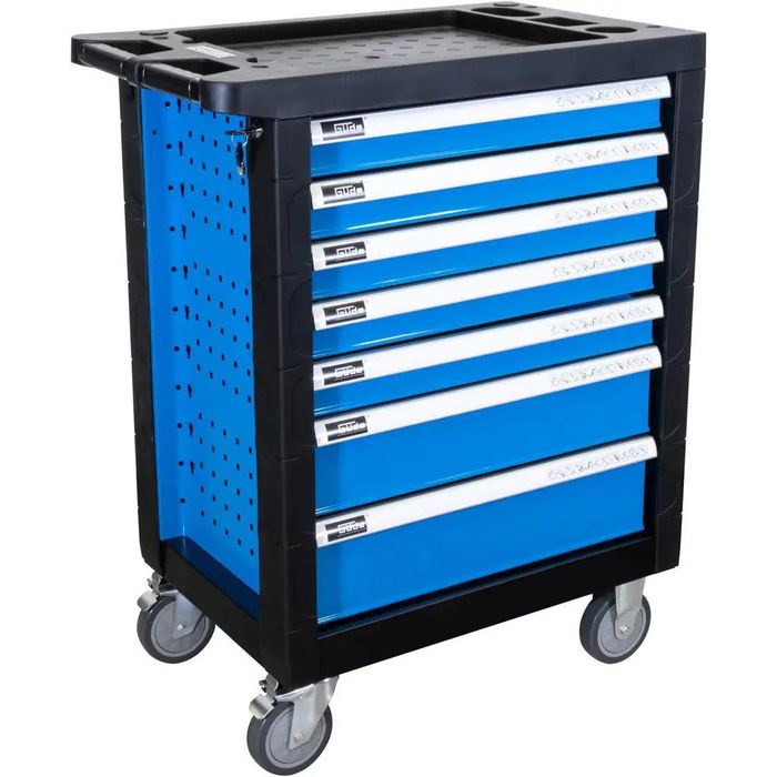 Güde Werkzeugwagen Premium GWSP 07 40877 bestückt 250 teilig blau 7