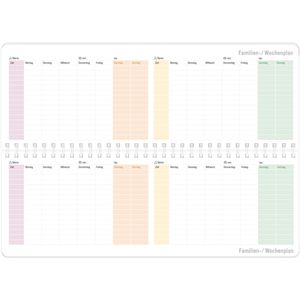 H Fft Tischkalender Rainbow Woche Auf Seiten Quer Aufstellbar