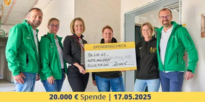 Böttcher AG unterstützt Bau des Hospizes „Haus Evelyn“ mit einer Spende von 20.000€
