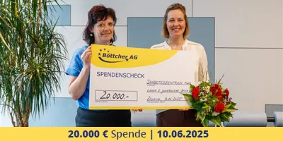 Böttcher AG fördert Beratungsarbeit und spendet 20.000€ an das Diabeteszentrum