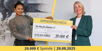 Böttcher AG spendet 20.000€ an „Ein Herz für Rentner e.V.“ – ein klares Signal gegen Altersarmut