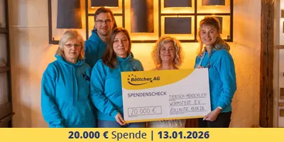Böttcher AG spendet 20.000€ für tiergestützte Therapie in Wormstedt