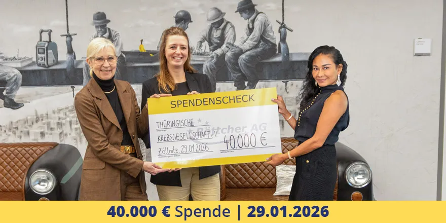 Böttcher AG spendet 40.000€ an die Thüringische Krebsgesellschaft e.V.