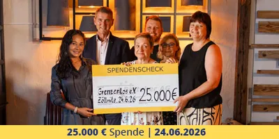 Böttcher AG spendet 25.000 Euro an Grenzenlos e.V. für neuen Betreuungsdienst – „Die Helfenden“