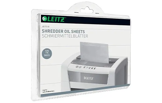 Aktenvernichter Leitz Ölblätter