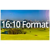 Beamer Leinwand im Format 16 zu 10