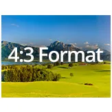 Beamer Leinwand im Format 4 zu 3