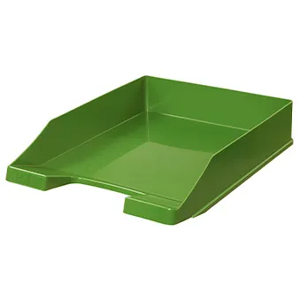 grüne Briefablage aus Kunststoff