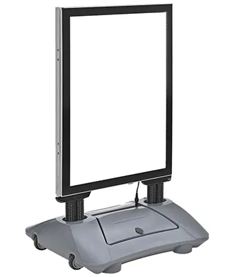 Kundenstopper mit Beleuchtung