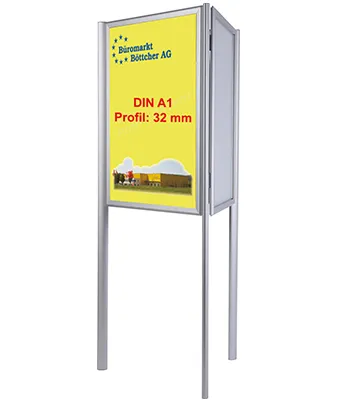 Kundenstopper dreiseitig