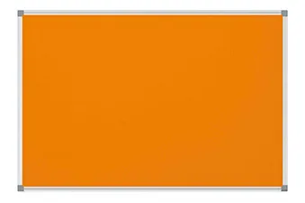 orangefarbene Pinnwand