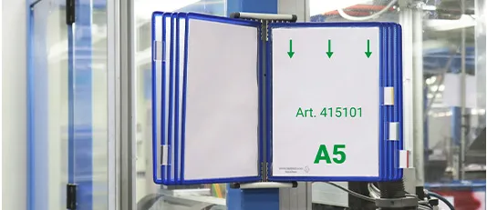 Sichttafelsystem für Wand