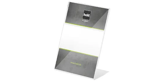 Tischaufsteller aus Acryl