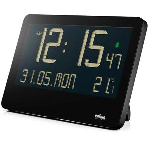 Produktbild für Wanduhr Braun BC14, Kunststoff, digital, Quarzuhr