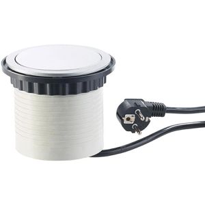 Produktbild für Einbausteckdose Böttcher-AG mit 1,5 m Kabel, versenkbar