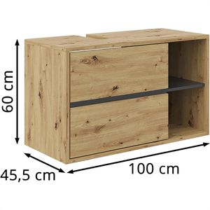 Produktbild für Waschbeckenunterschrank Vicco Viola, hängend