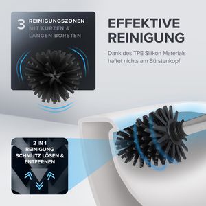 Produktbild für WC-Bürste ovimar Tranerodde, silber