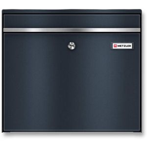 Produktbild für Briefkasten Metzler BK212, anthrazit, aus Stahl