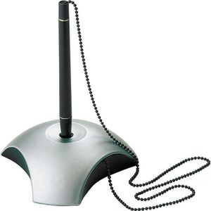 Produktbild für Kugelschreiberständer Han Delta Silber Edition
