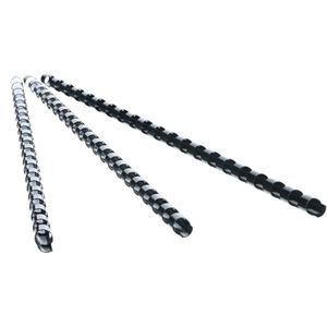 Produktbild für Plastikbinderücken Peach PB408-02, schwarz, für A4