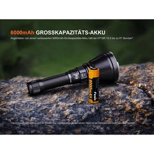Produktbild für Taschenlampe Fenix HT18R V2.0, LED, aufladbar