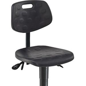 Produktbild für Arbeitsstuhl meychair PW1-H-PU-FS6, schwarz