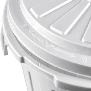 Produktbild für Mülleimer Keeeper Maxi-Tonne, light silver