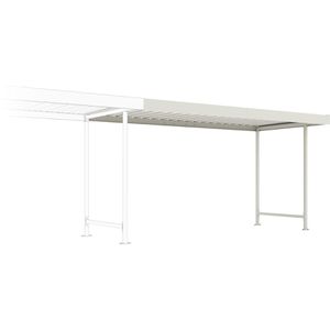 Produktbild für Fahrradunterstand WSM Leipzig L15, grauweiß, aus Metall