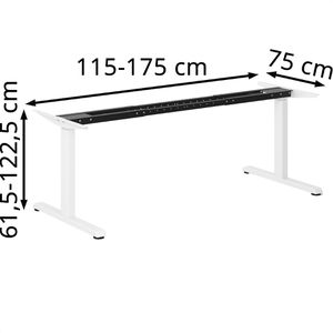 Produktbild für Schreibtischgestell Actiforce 1050 Lite, weiß