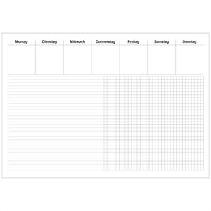 Schreibunterlage RNK 46632 liniert & kariert, weiß