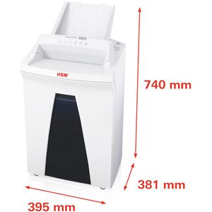Produktbild für Aktenvernichter HSM SECURIO AF300, 2093121, weiß, mit Rollen