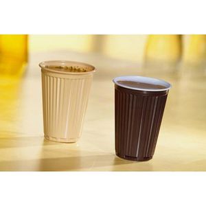 Produktbild für Trinkbecher Papstar 90349 braun / weiß, PS