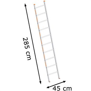 Produktbild für Anlegeleiter Layher Topic 1054, extrabreit, Länge 2,85m