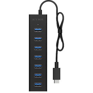 Produktbild für USB-Hub ICY-BOX IB-HUB1700-C3, schwarz
