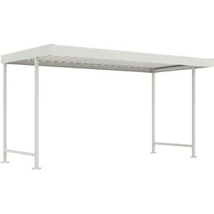 Produktbild für Fahrradunterstand WSM Leipzig L14, grauweiß, aus Metall