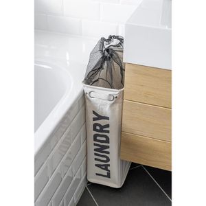 Produktbild für Wäschekorb Wenko Corno Beige, mit Rollen &amp; Griffen