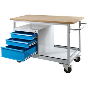 Produktbild für Werkbank ADB Eko, 41923, blau, mit Rollen