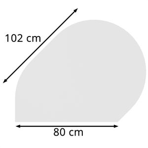Produktbild für Anbautisch Hammerbacher LA81, weiß / silber