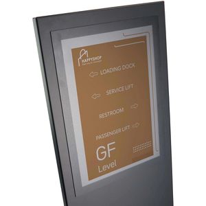 Produktbild für Infoständer Böttcher-AG Planar aus Stahl, schwarz, A4