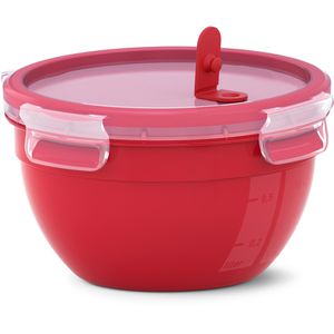 Mikrowellengeschirr Emsa Clip & Micro, rot, aus Kunststoff
