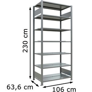 Produktbild für Aktenregal Schulte MULTIplus150, 17749, aus Metall