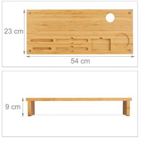 Produktbild für Monitorständer Relaxdays 10032164, Bambus