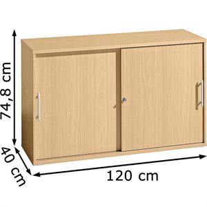 Produktbild für Schiebetürenschrank Hammerbacher 1752S, Holz