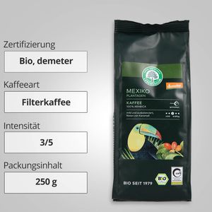 Produktbild für Kaffee Lebensbaum Plantagen Kaffee demeter, BIO