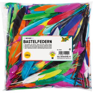 Federn Folia 55109 Bastel-Federn Mix-Bunt