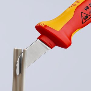 Produktbild für Kabelmesser Knipex 98 52, VDE-geprüft