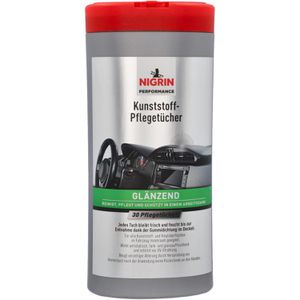 Reinigungstücher Nigrin Kunststoff-Pflege glänzend, feucht