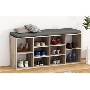 Produktbild für Schuhregal VCM Hinsol S, aus Holz