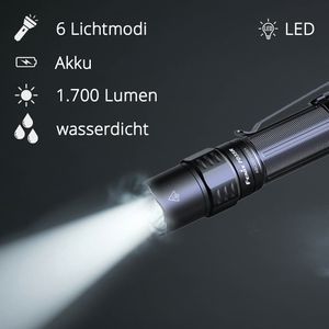 Produktbild für Taschenlampe Fenix PD35R, LED, aufladbar