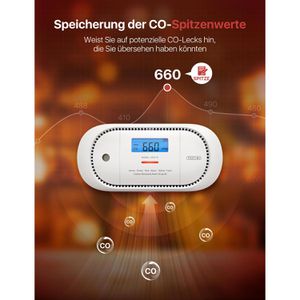 Produktbild für CO-Melder X-Sense XC01-R, mit Batterie